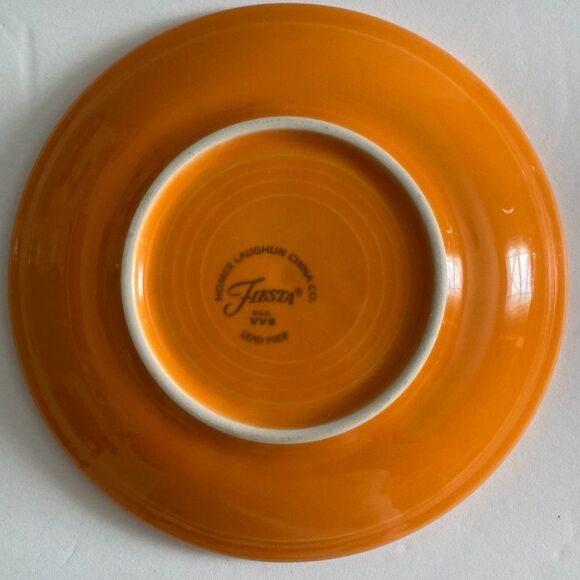 Fiestaware HLC Retired Color Tangerine Saucer - Picture 2 of 2
